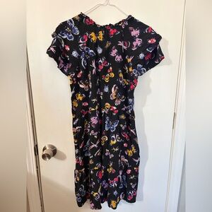 Women’s Large Black Dress with Butterflies